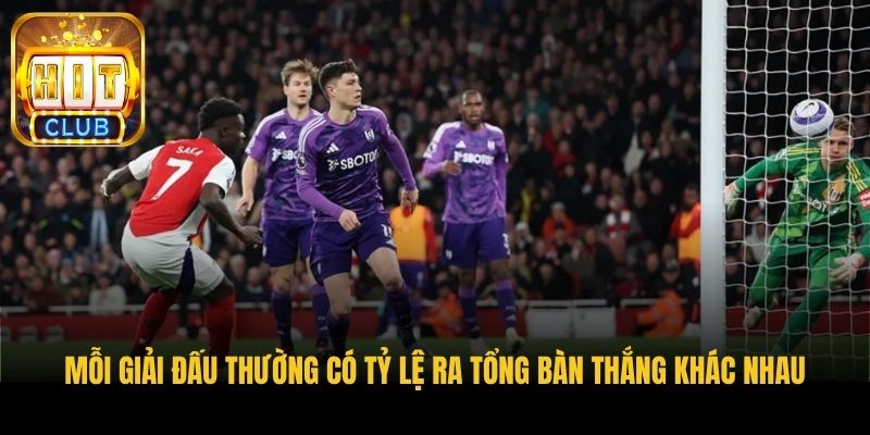 moi giai dau thuong co ty le ra tong ban thang khac nhau